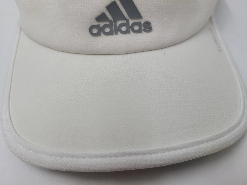 Adidas Climalite Sol Golf Visera Ajustable Sombrero Gorra Informal Hombres Mujeres Blanco Gris Foto 3 de 4