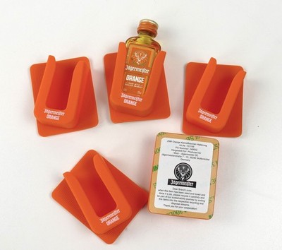 5 x Jägermeister Orange Kräuterlikör Kleinstflaschenhalterung Silikon 9378