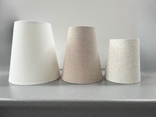 Cone Shaped Lampshade Ceiling Light / Table Lamp / Pendant, Leanne White, Sand