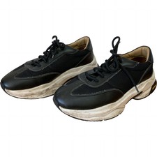 Unseen Footwear Black Leather Mesh Trainers Vibram Sole Sport - Size Unknown