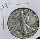 1942 50C Walking Liberty Half Dollar. #1577