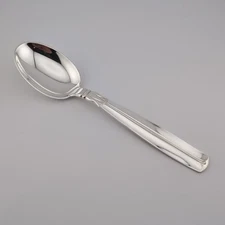 W&S Sorensen Lotus Sterling Silver Oval Soup Spoon - 6 7/8" - No Monograms