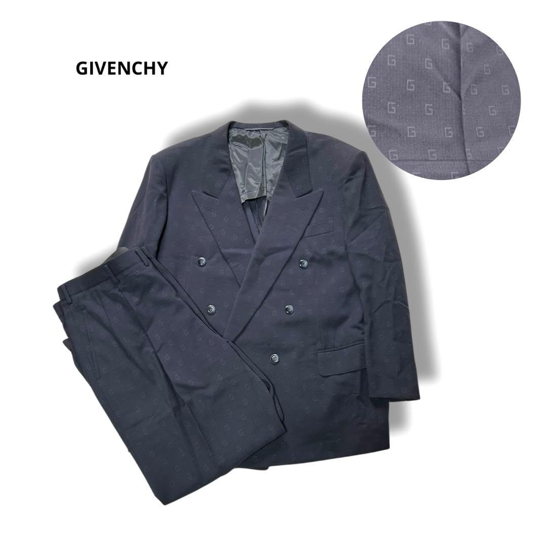 Givenchy G all over pattern suit setup double gray - image 1