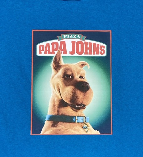 Papa John’s Papa Johns Pizza Scooby Doo Shirt XL T-Shirt Uber Rare - Picture 3 of 12