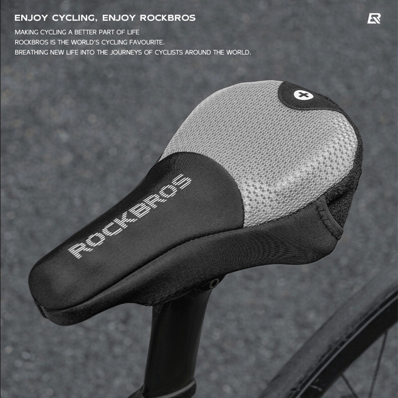 ROCKBROS Bicycle Saddle Cover Soft Rebound Memory Foam Comfort Bike Seat  Cover