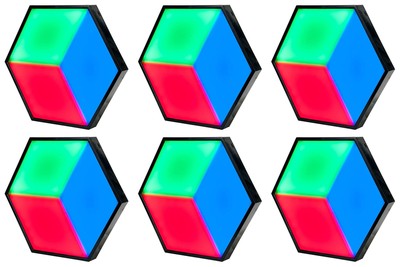 (6) American DJ ADJ 3D VISION PLUS DMX RGB LED Panels For Bar/Lounge/Club/Stage