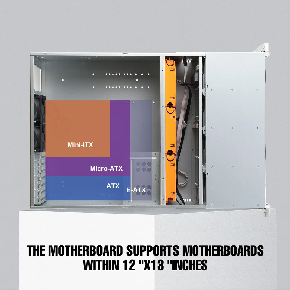 Chasis de servidor 4U 24x bahías de unidad SATA (II o III) / SAS 6G intercambiables en caliente EE. UU. Foto 2 de 4