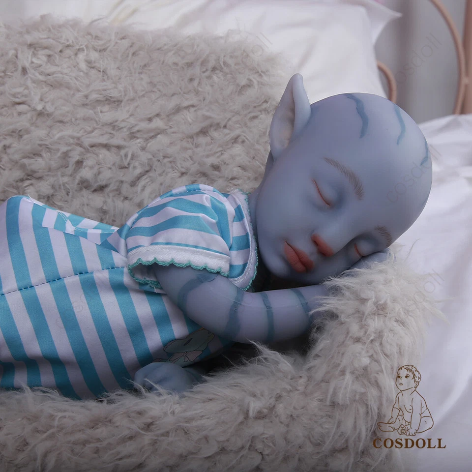 COSDOLL 18.5" Avatar Reborn Baby Full Body Platinum Silicone Baby Girl Dolls USA - Image 2 of 4