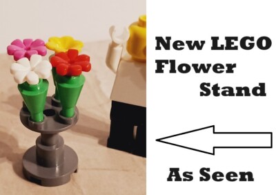 New LEGO Flower Bouquet Stem Stand Lot of 4 Petals Tulip Free Stand Floral Shop