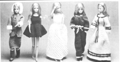 Strick- & Häkelanleitung Kopie 0328.   Puppenkleidung Outfits für Barbie usw 