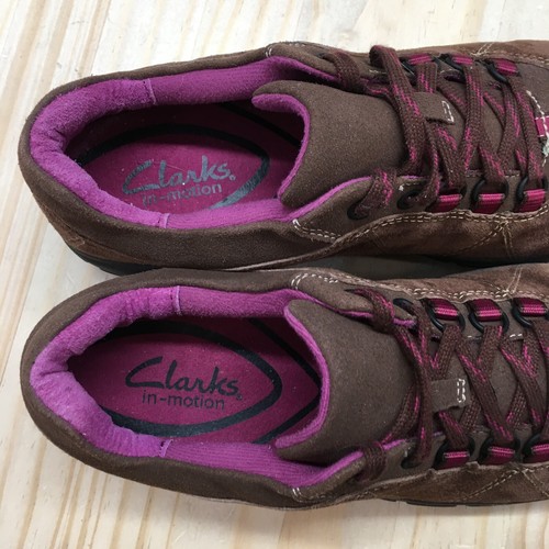 Clarks Sneaker Womens 8M Brown In Motion Driving Laced Up Casual Comfort Leather - Picture 12 of 14