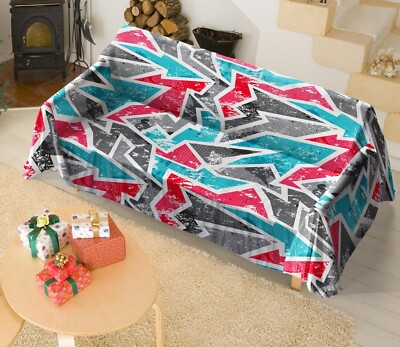 3D Farb Grafike Q1092 Sofabezug Hochelastisch Lounge Couchbezug Schonbezug Couch