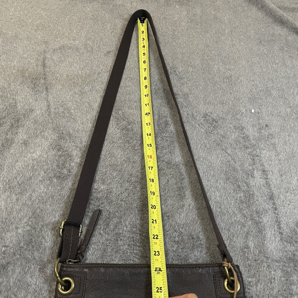 The Sak Leather Crossbody Bag Light Brown with Dark Accents Bag Charm