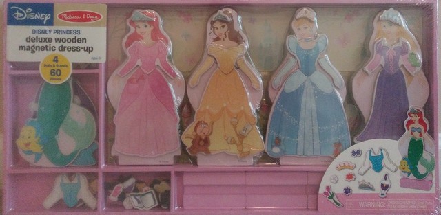 disney princess deluxe wooden magnetic dress up