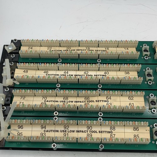 AMP T568B PATCH PANEL 557873-1 96 PORT CAT 5 See Pics - Picture 9 of 10