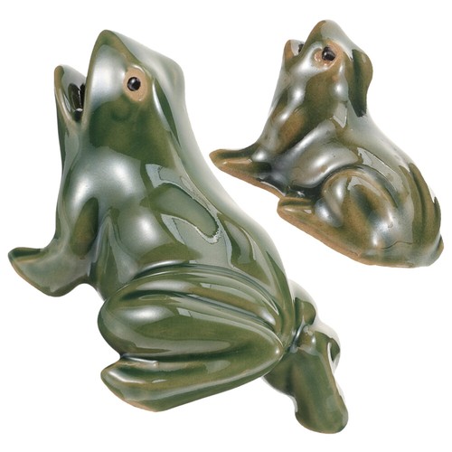 2 Pcs Frosch Keramik Brunnen Für Vogelbad Stück Aquarium Dekoration - Bild 6 von 12