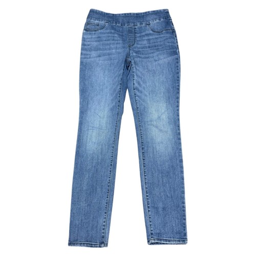 Chicos Damen blau Denim Jeggings Größe 4R Stretch mittelhohe Pull-On Hose