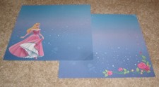 Sandylion Disney 12x12 Single Sided Paper Lot 2  Sleeping Beauty w/Coord.Side