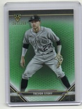 2021 Topps Triple Threads Base Parallel Emerald Green Trevor Story 167/259 #72
