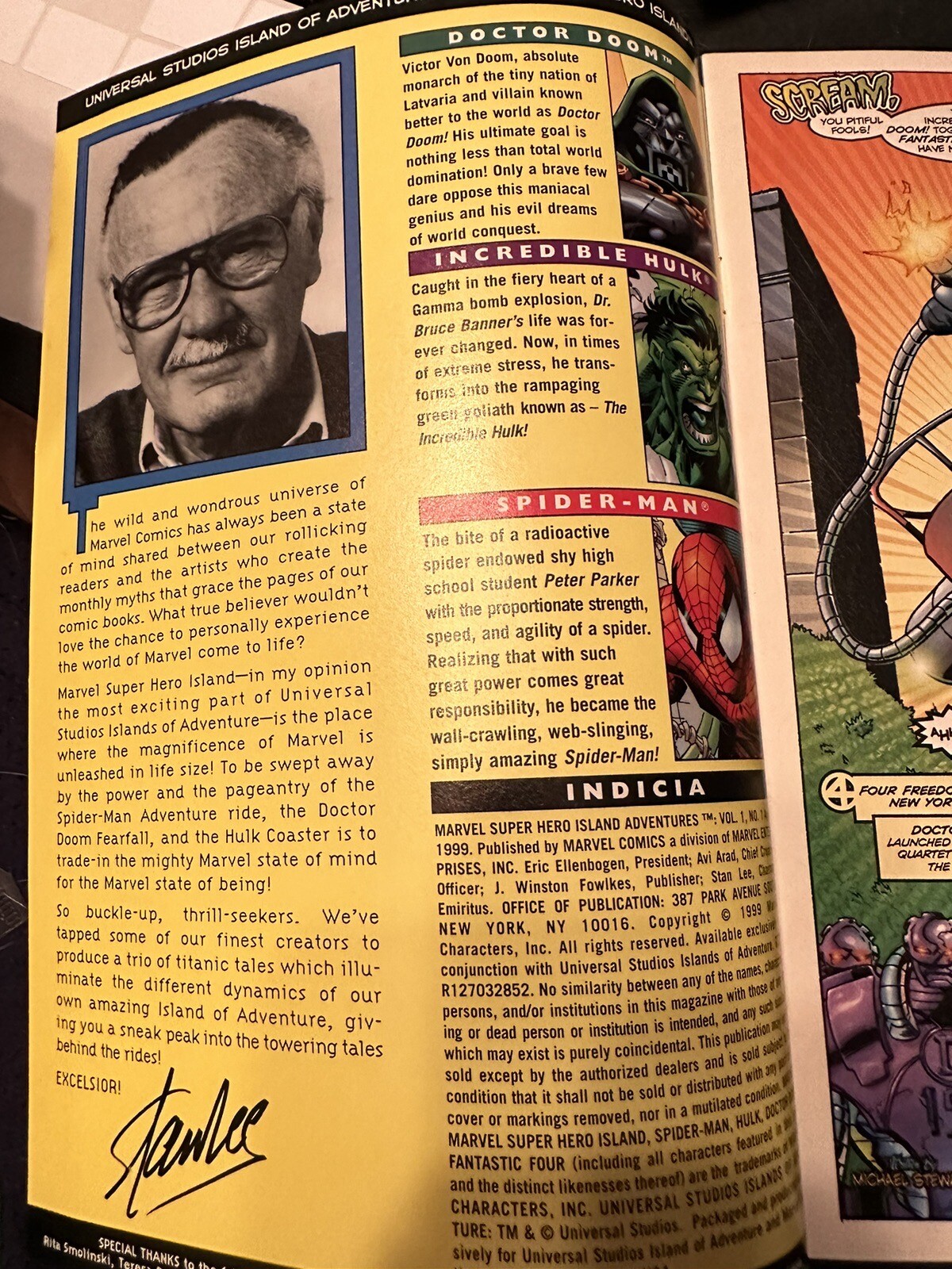 MARVEL SUPER HERO ISLAND ADVENTURES 1 SPIDER-MAN HULK MARVEL COMICS 1999 - Picture 2 of 8