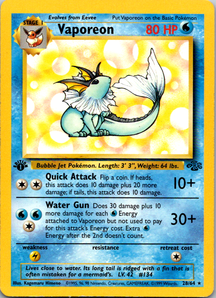 Pokemon Toys Jungle Set 1st Edition Pokemon Cards - Choose Your Cards, All  Near Mint/Lightly Played Pokemon Jungle Set Cards