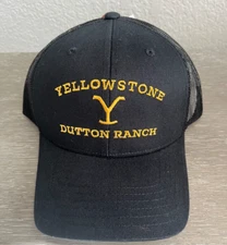 Yellowstone Dutton Ranch Officially Licensed Black Snapback Trucker Hat