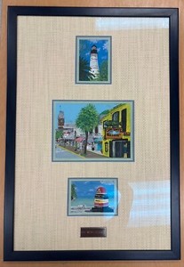 Scott Guelcher Original Key West Paintings (3) Custom Framed and Plaque