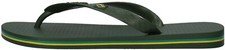 IPANEMA Classic Brasil II AD 80415 Men's Flip Flops Made in Brazil Green/Green