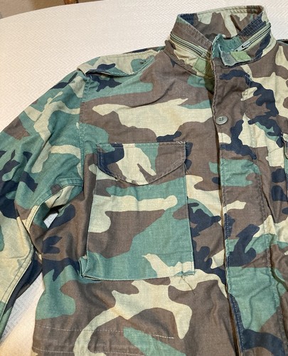 M-65 U. S. Army Issue Field Jacket Medium Regular Woodland Camo Cold Weather - Picture 9 of 23