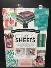 Pre-Pasted Mambi Sheets Craft 18 Full Sheets 13” x 19” Me & My Big Ideas New 🦋