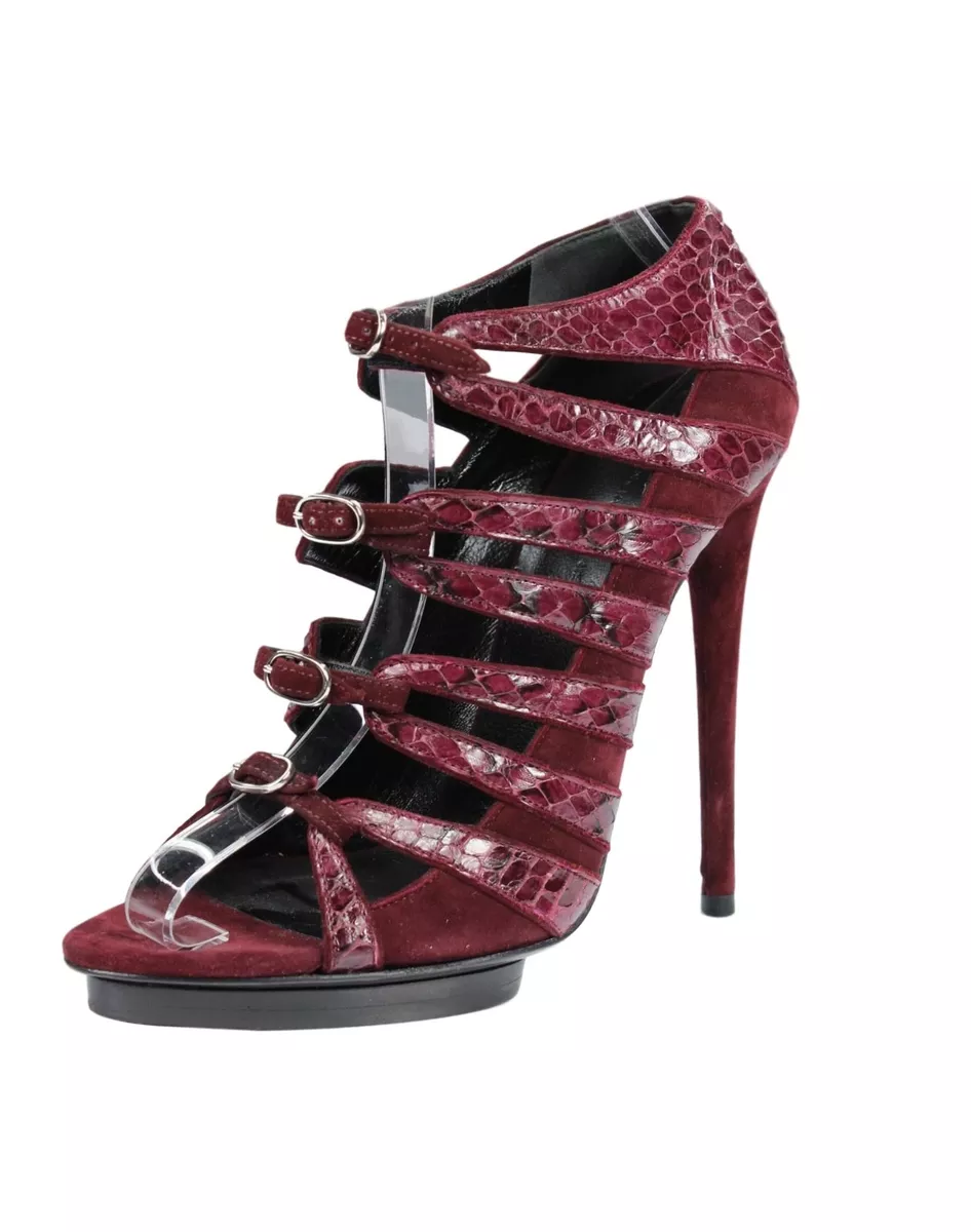 Balenciaga boots with deals the python strap