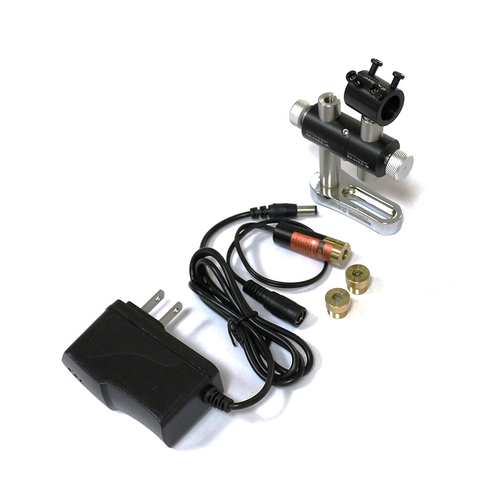 650nm 100mw Red Laser Dot Line Cross Diode Module 13x42mm w/ AC Adapter & Holder