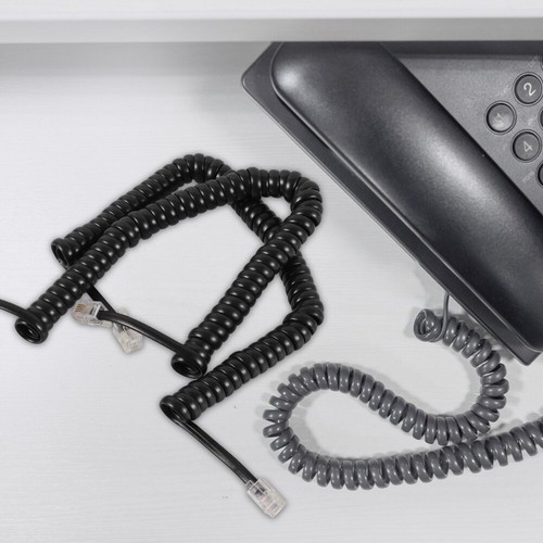 2 Pcs Hörerkabel Telefondatenkabel Telefonkabel Für Festnetzanschlüsse - Zdjęcie 4 z 12