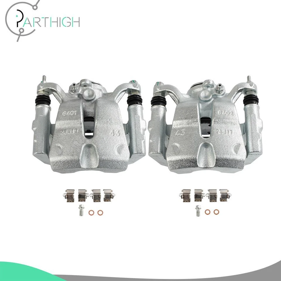 Par de pinzas de freno traseras para conductor pasajero con soporte para Jeep Cherokee 2014-2021 Foto 3 de 4