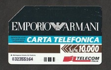 Scheda telefonica Telecom Italia Emporio Armani Golden Italia 490 USATA Validità