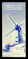 1970s Elk Horn Danish Windmill Iowa Vintage Travel Brochure Mill House Museum