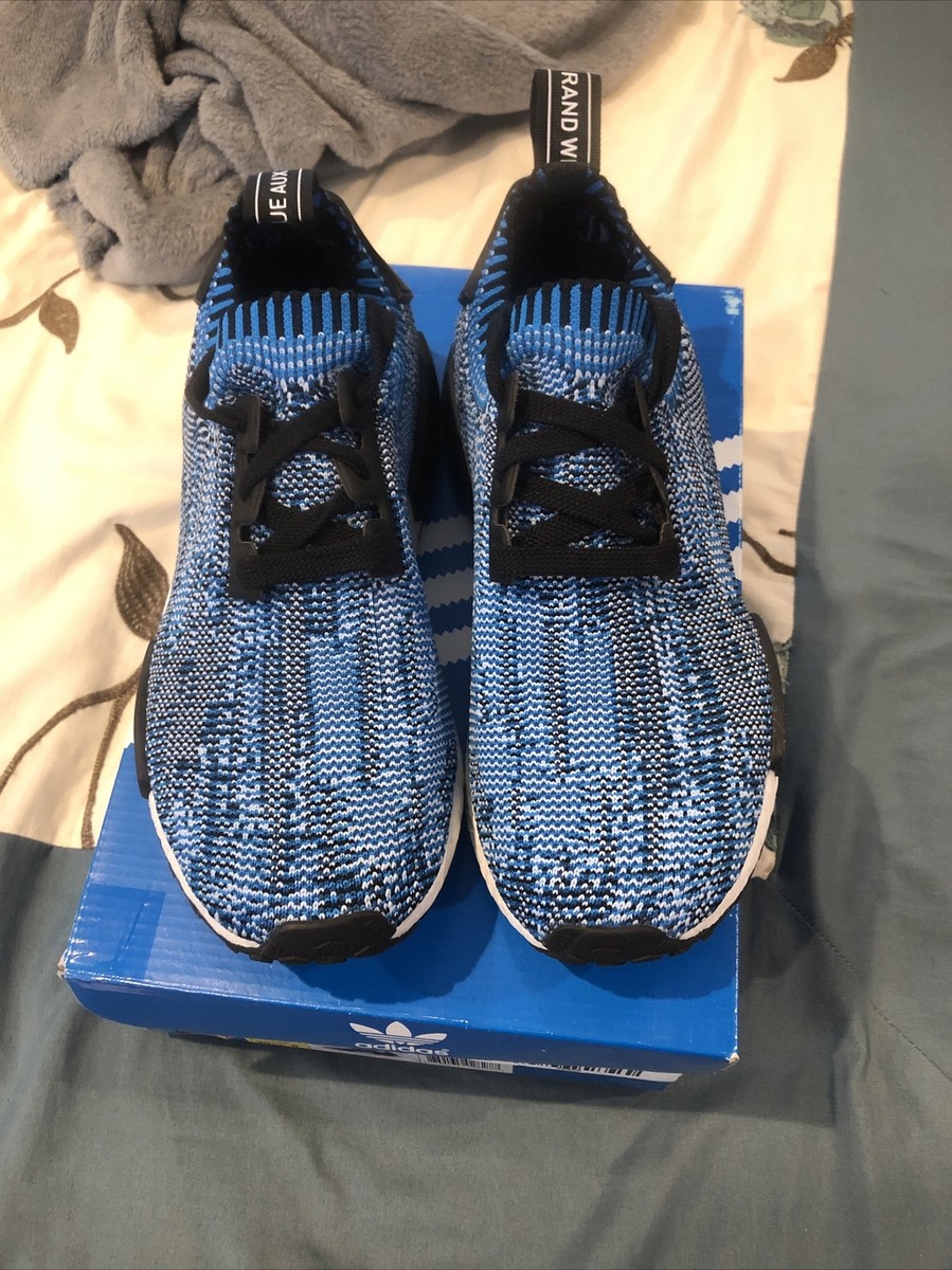 Aidas NMD R1 PK (prime-knit) “Blue Camp” Size 6.5 SKU: BA8598 | eBay