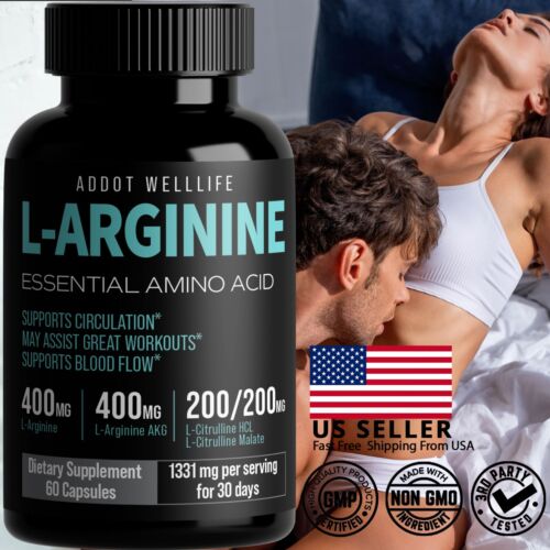 L Arginine, Nitric Oxide for men - Libido, Performance, Stamina, Energy - Picture 1 of 12