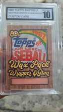 One-of-a-Kind 1987 Topps Custom Art Trading Card – Wax Wrapper & Gum Relic!