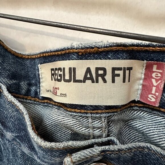 Levi's 505 Jeans Dark Blue Denim Waist 36" x 29"  Unisex Straight Vintage thumbnail 5