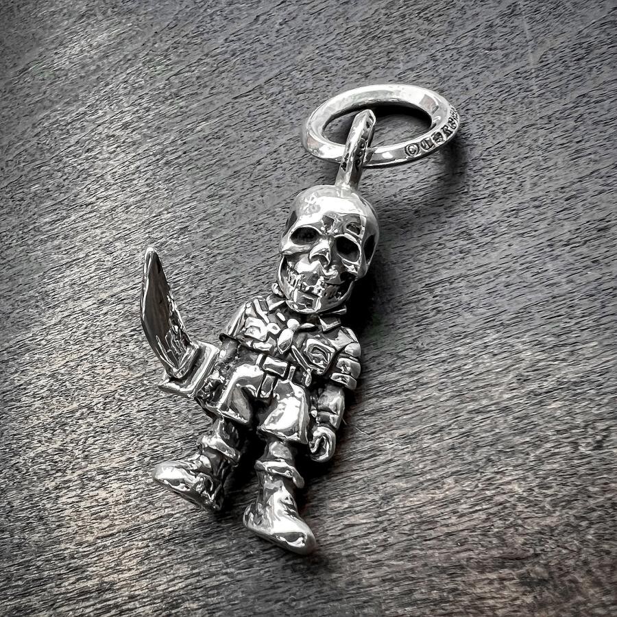 Chrome Hearts UNUSED FOTI PEPE Pendant Top Necklace Skull #901