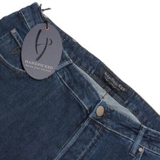Handpicked NWT Orvieto Denim Jeans Size 40 US In Dark Blue Cotton Blend