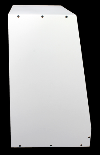 Unità/custodia/armadio in legno angolato bianco 12u 19" pollici per studio/DJ/registrazione - Foto 6 di 10