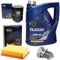 MotoröL Filter Set 10W40 5 Liter + ÖLablassschraube FüR Audi A4 Avant B6 1.8 T