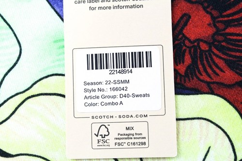 SCOTCH & SODA Couture Men`s Sweatshirt ~2XL Green Oversized Short Sleeve - Picture 5 of 7