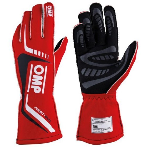 Guantes de carreras OMP First Evo, aprobados por la FIA 8856-2018 - carreras/rally/deportes de motor - Imagen 6 de 7