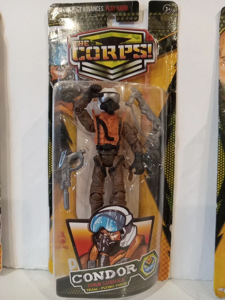 Lanard The Corps Lote de 3 Spade Condor Bolder Nuevo en Tarjeta Envío Rápido Foto 3 de 4