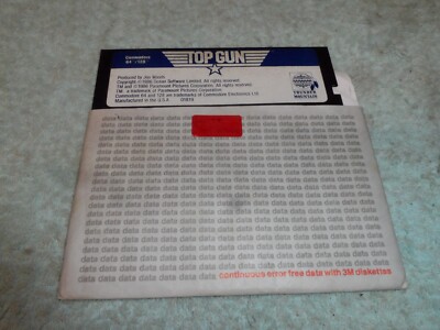 Top Gun For Commodore 64 / 128 Thunder Mountain Floppy Disk