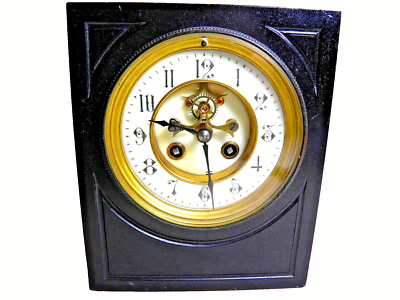 ANTIKE TISCHUHR (MARTIN?)MEDAILLE D´OR 1900 PENDELUHR GEWICHT 4400