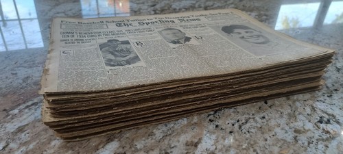 1935 THE SPORTING NEWS NEWSPAPERS 50 Issue Lot Tigers Chicago Cubs World Series - Picture 24 of 24